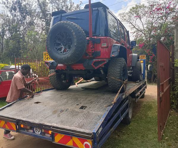 Team training session on vehicle recovery techniques